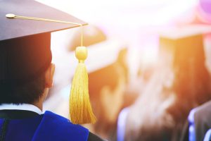 Shot,Of,Graduation,Hats,During,Commencement,Success,Graduates,Of,The